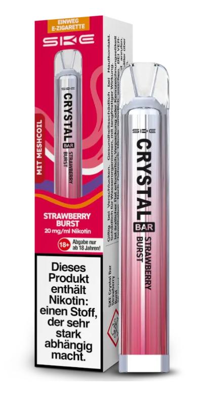 SKE Crystal Bar Strawberry Bust 20mg/ml Nikotin