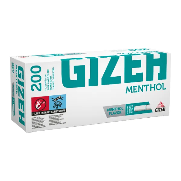 GIZEH Menthol Hülsen 1 x 200 Stück
