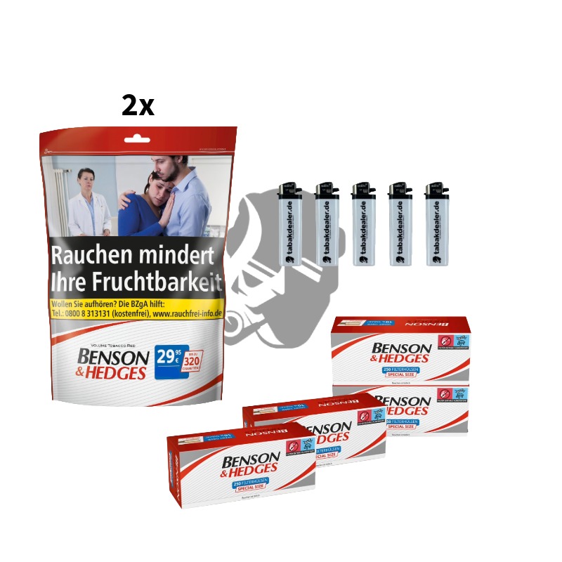 2x Benson & Hedges Volumentabak 135g 