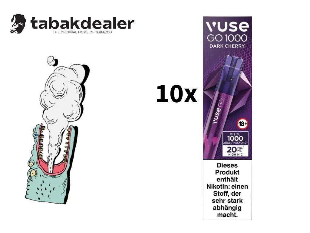 Vuse GO 1000 Dark Cherry 10er