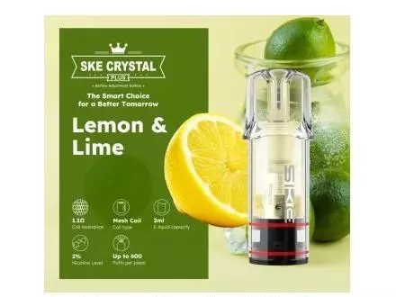 SKE Crystal Plus Pod Lemon&Lime 20mg/ml Nikotin 1 x 2 Pods