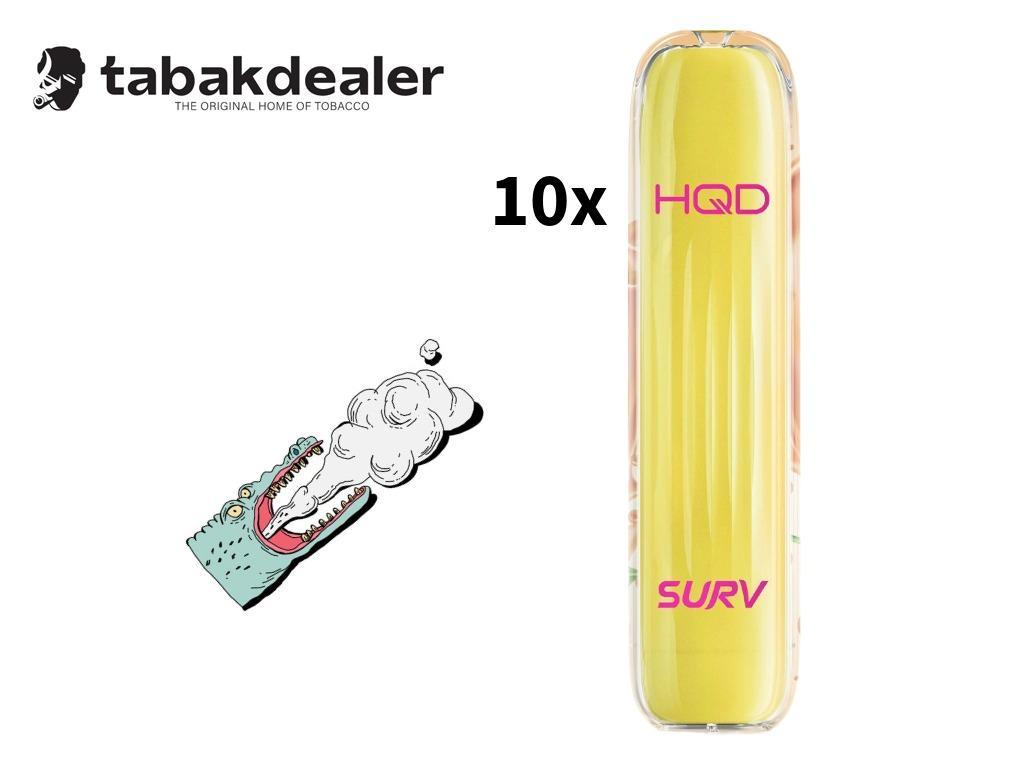 HQD SURV Strawberry Lemon 10 Stück