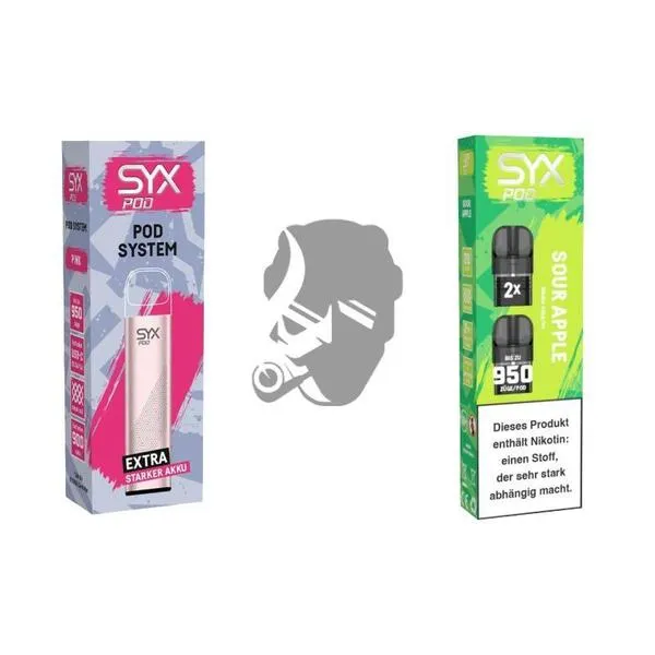 SYX Pod Pink + Cartridge Sour Apple
