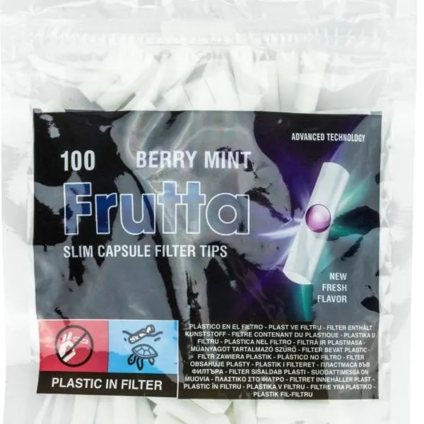 Frutta Filter mit Kapsel 6mm Berry/Mint 1 x 100 Stück