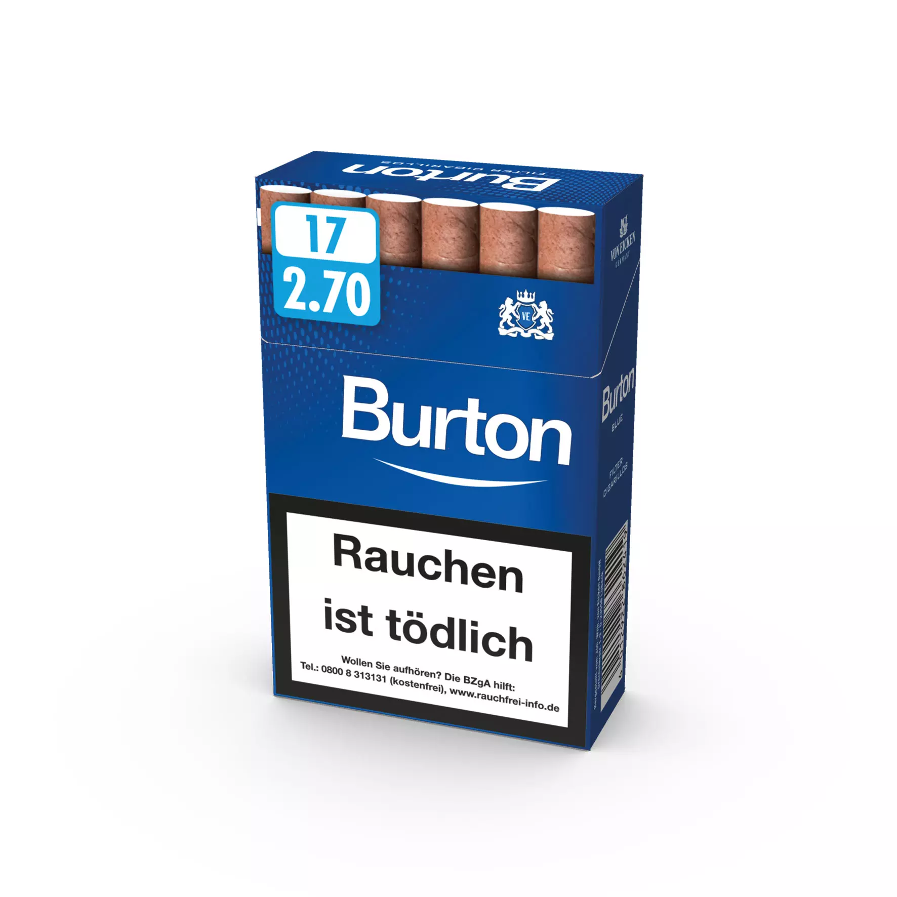 Burton Filter Cigarillos Blue 10 x 17 Zigarillos