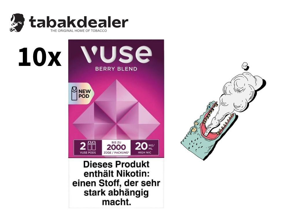 10x Vuse Pro Caps Wild Berries 20mg 10 x 2 Pods