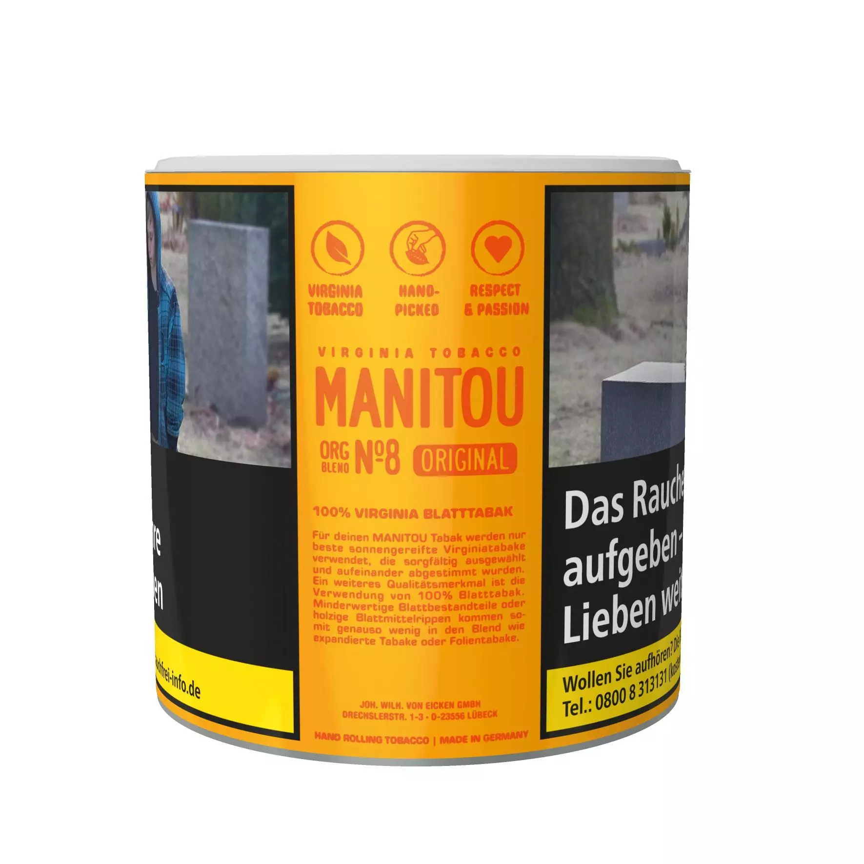 Manitou Organic Gold No8 1 x 80g Tabak