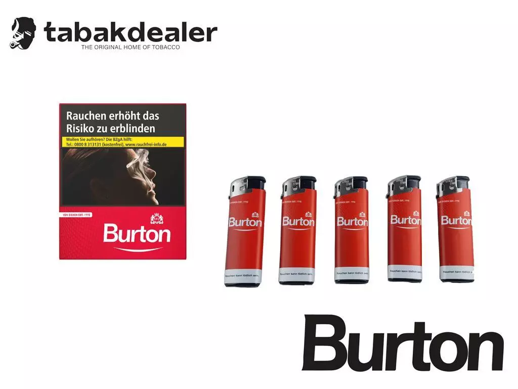 Burton Original 3XL + 5 Burton FZ 4 x 40 Zigaretten