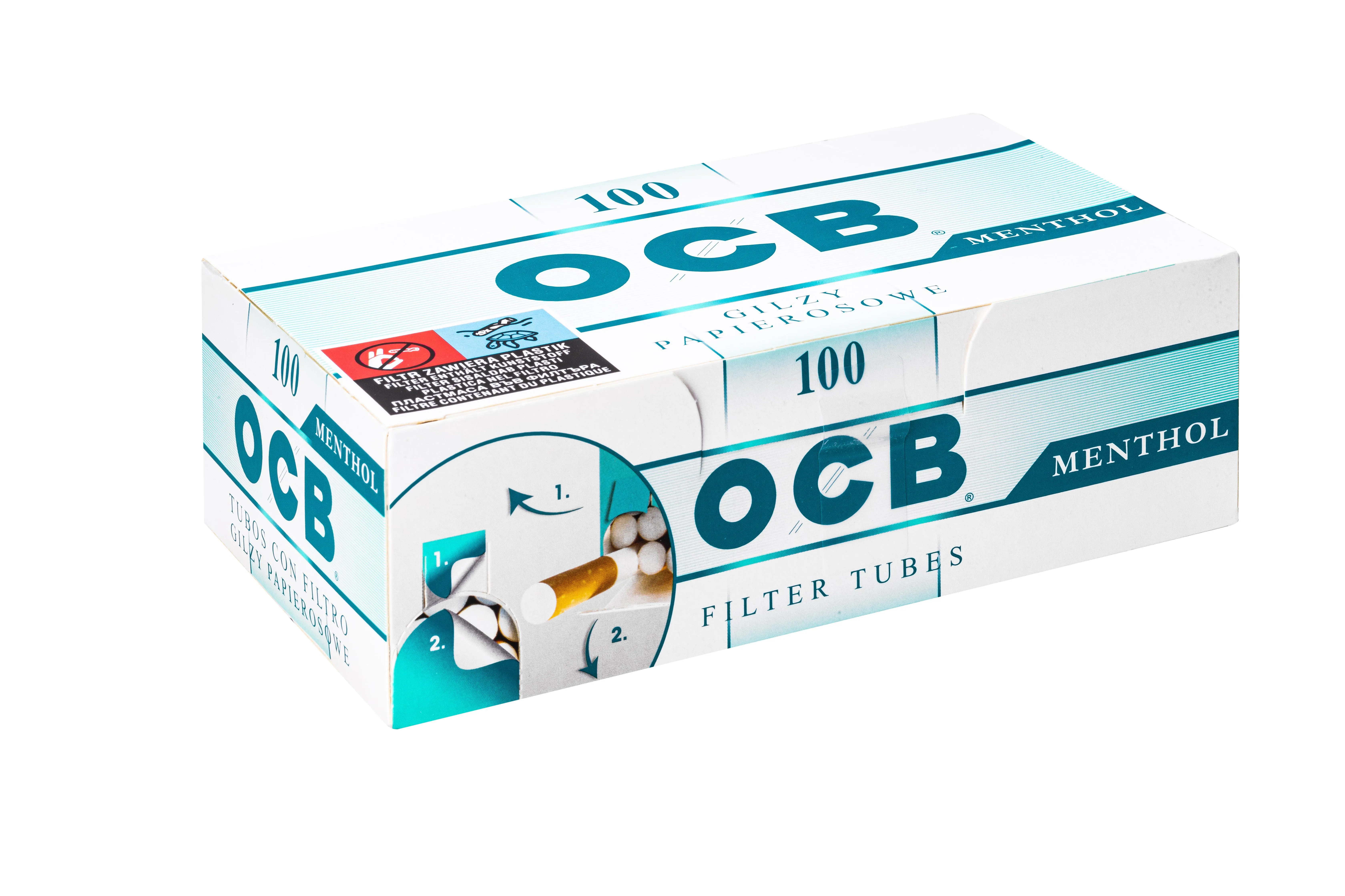 OCB Menthol Hülsen 5 x 100 Stück