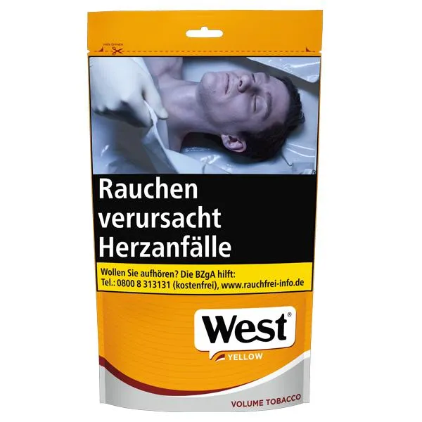 West Yellow Volumen Tabak Beutel 1 x 90g Tabak
