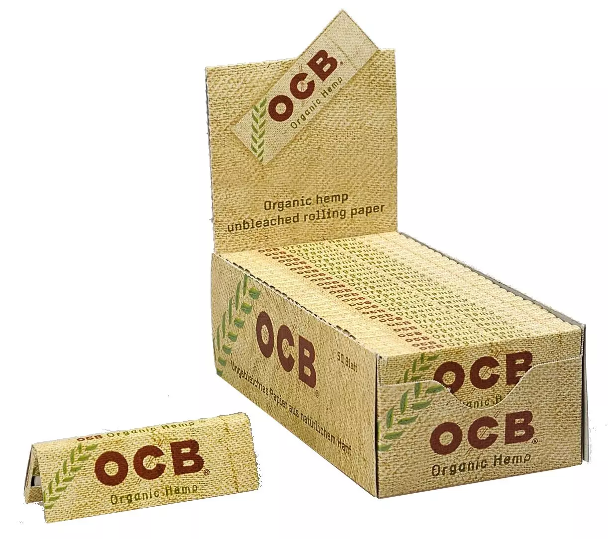 OCB Organic Hemp Paper 50 x 50 Blatt