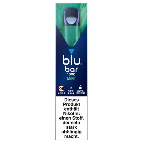 blu bar Mint E-Shisha 18mg/ml Nikotin