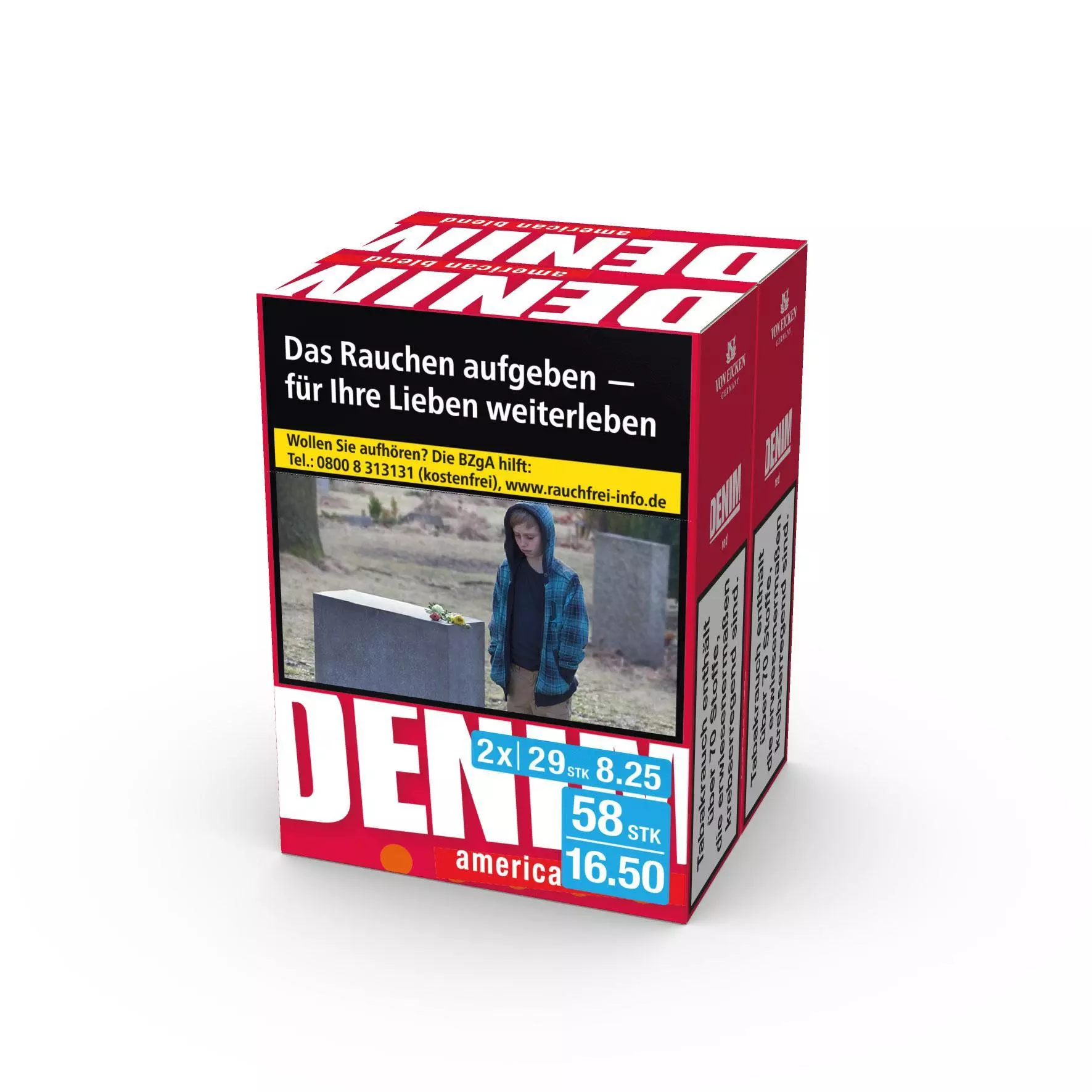 Denim Red Duo-Pack 4 x 58 Zigaretten