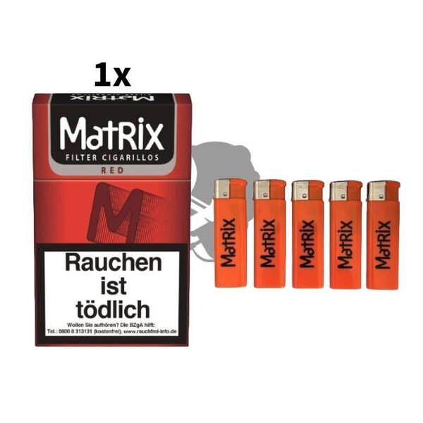 1 x Matrix Red Filter Cigarillos 