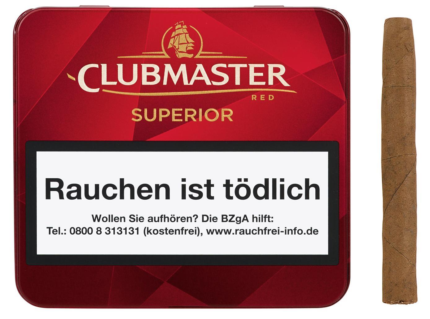 Clubmaster Superior Red ohne Filter Nr. 229 5 x 20 Zigarillos
