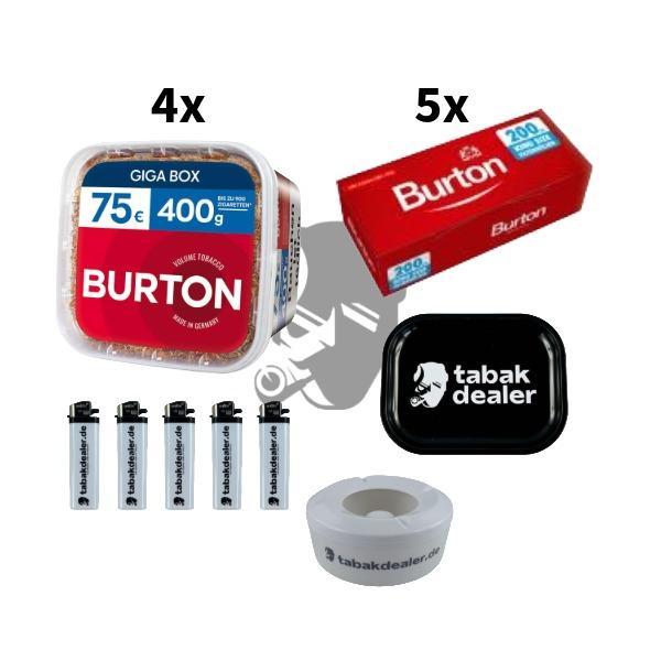 4x Burton Volumen Tabak Red 4XL 400g 