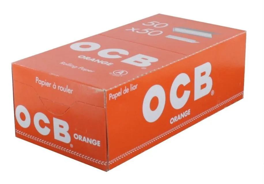 OCB Paper Orange 50 x 50 Blättchen