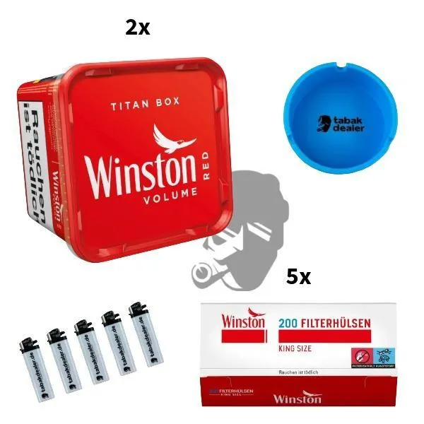 2x Winston Volume Red Titan Box 260g