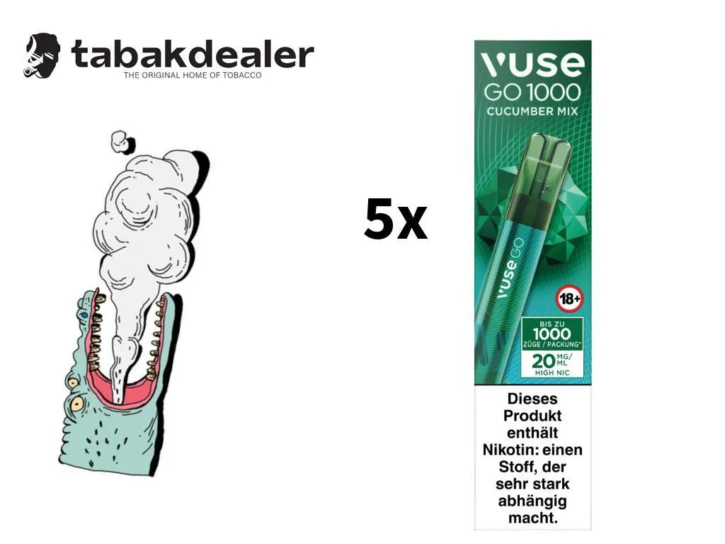 Vuse GO E-Shisha Cucumber Mix 5er