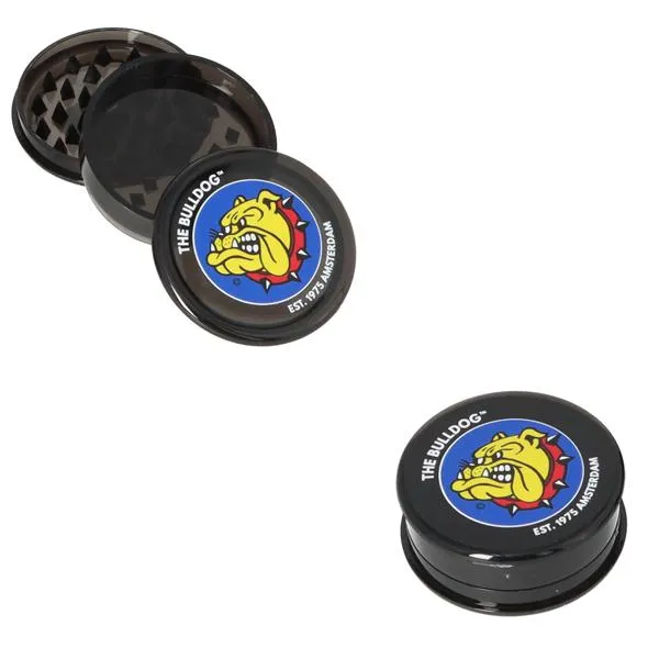 Bulldog Grinder 3tlg. Plastik schwarz