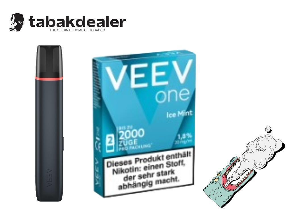 Veev One Kit Velvet Black Angebot Pod Ice Mint 1 Stück