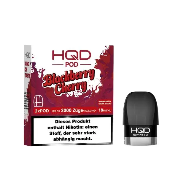 HQD Cirak 2 Pod Blackberry Cherry 18mg/ml Nikotin