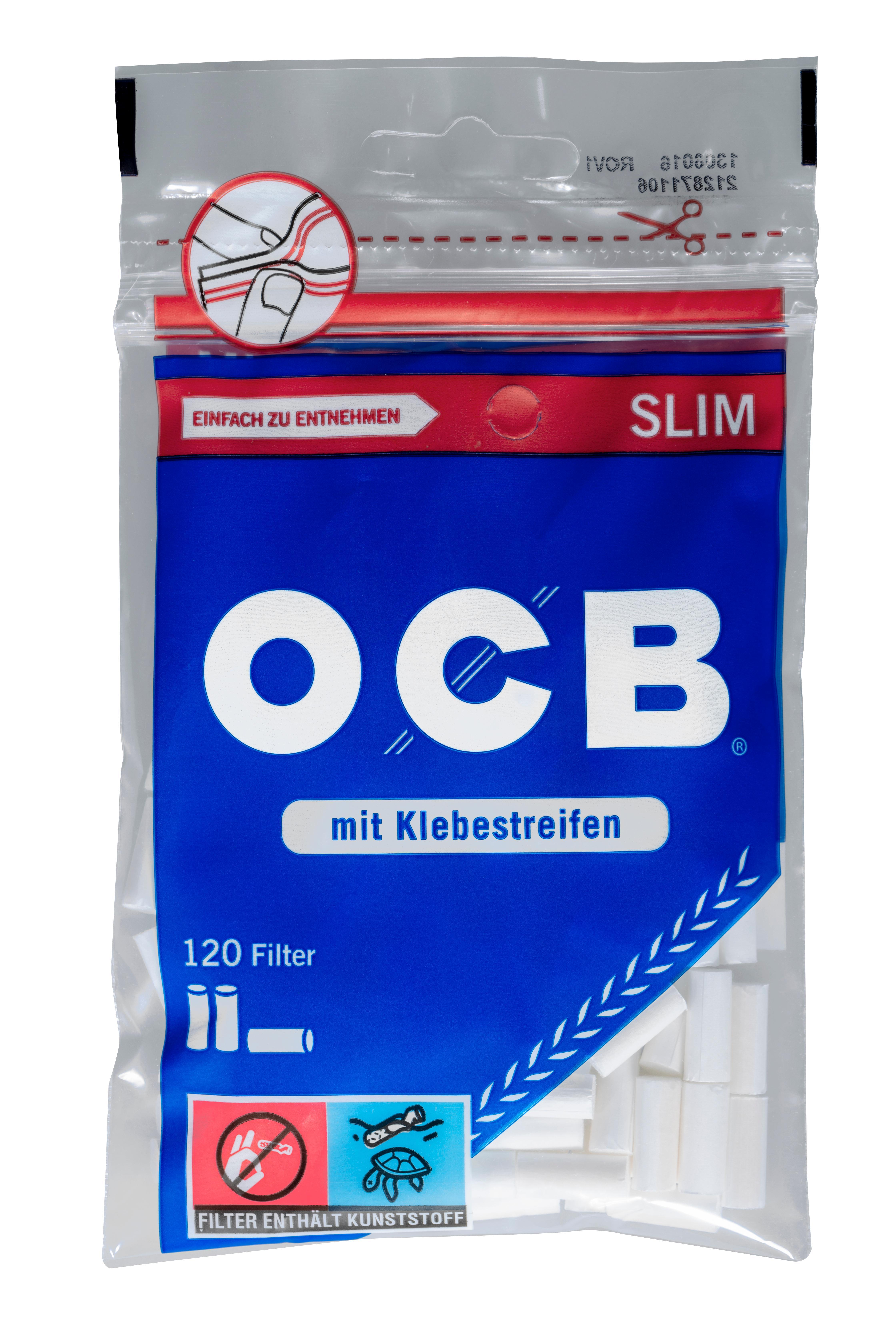 OCB Slim Filter 6mm 10 x 120 Stück