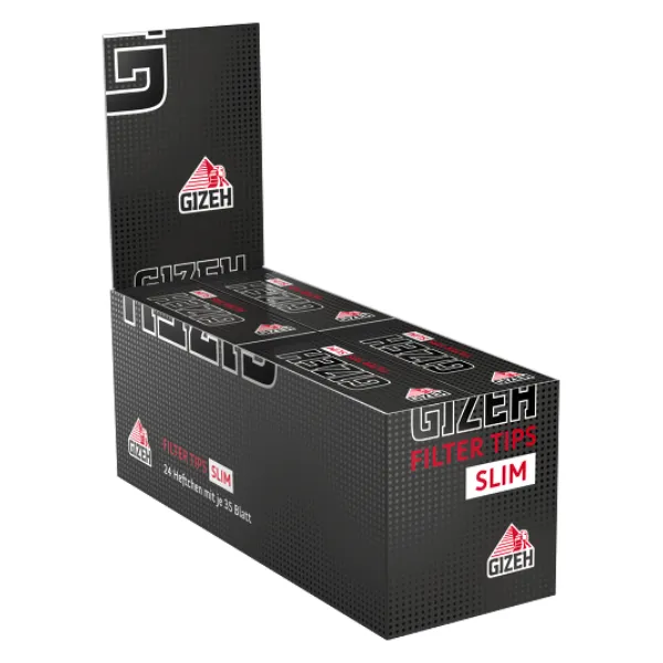 GIZEH Black Filter Tips Regular