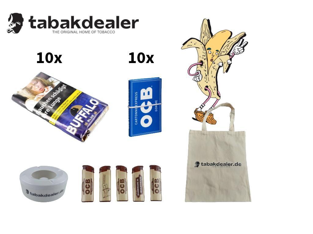 1 x Buffalo Blue, OCB Papier, OCB FZ, TD Aschenbecher, TD Tasche 