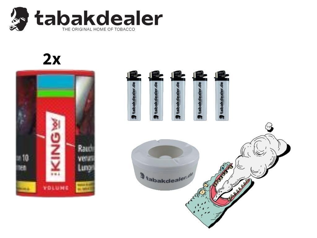 2x King Red Volumentabak 90g 