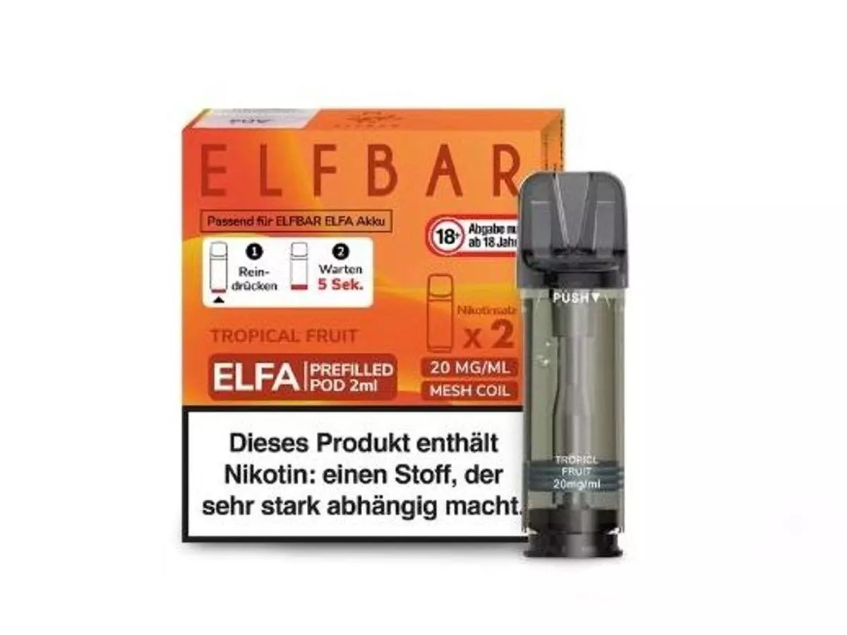 Elfbar Elfa Pod Tropical Fruit 20mg/ml Nikotin 1 x 2 Pods