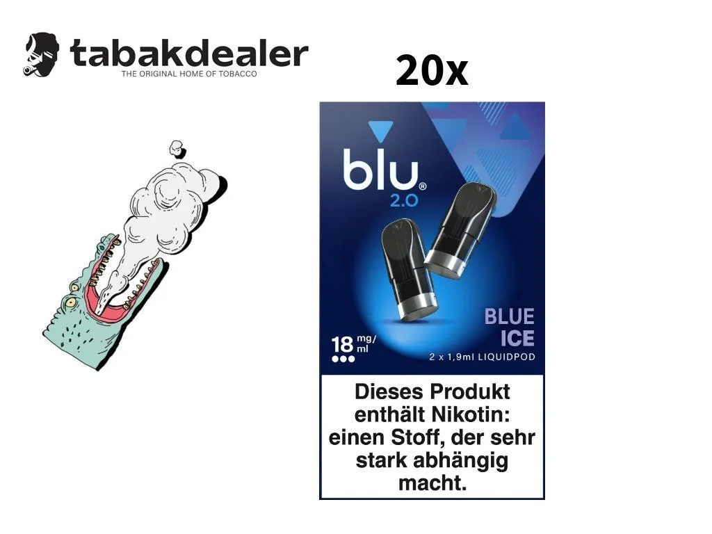 blu 2.0 Liquidpod Blue Ice 18mg/ml 20er
