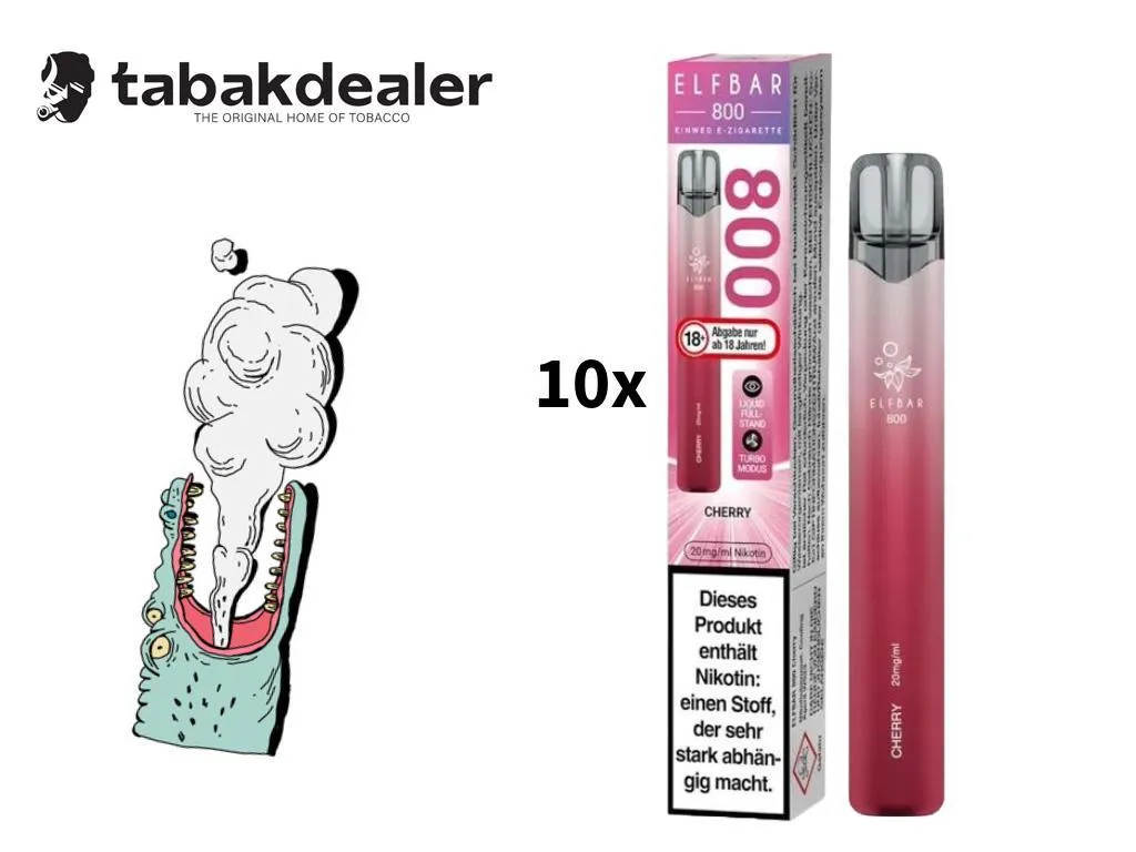 10x Elf Bar 800 Cherry