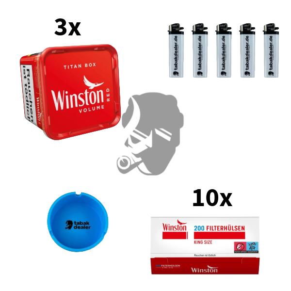 Winston 3er Bundle 3x Winston Volume Red Titan Box 280g
