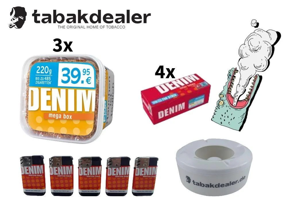 3x Denim Volumen Tabak 210g
