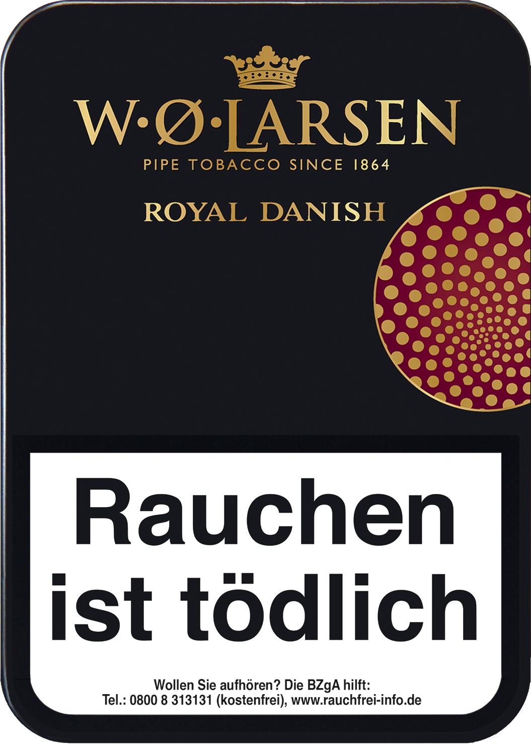 W.O. Larsen Royal Danish Pfeifentabak 1 x 100g Krüll