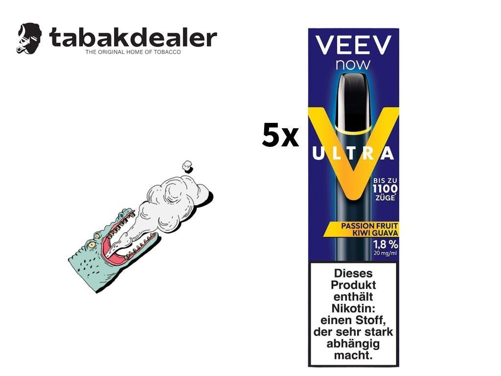 VEEV Now Ultra Passion Fruit Kiwi Guava 5er Bundle 1 x 5 Stück