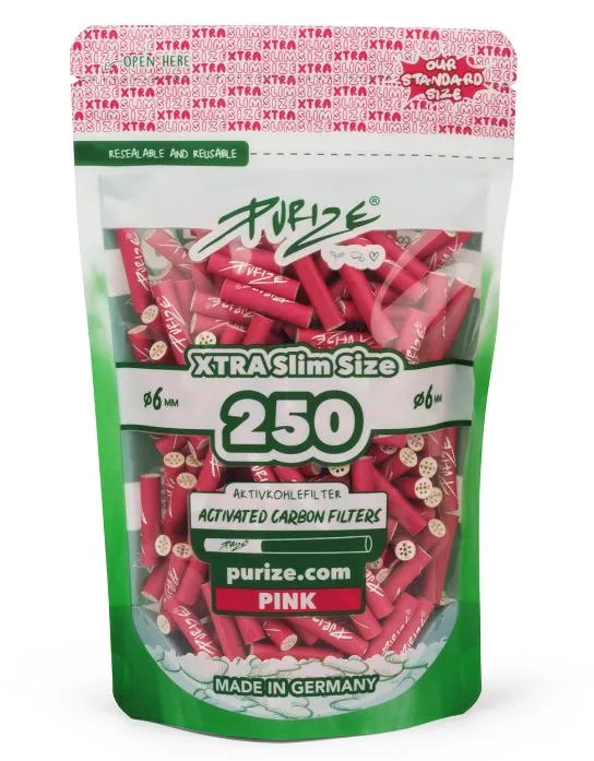 Purize Aktivkohlefilter XTRA Slim 250er pink