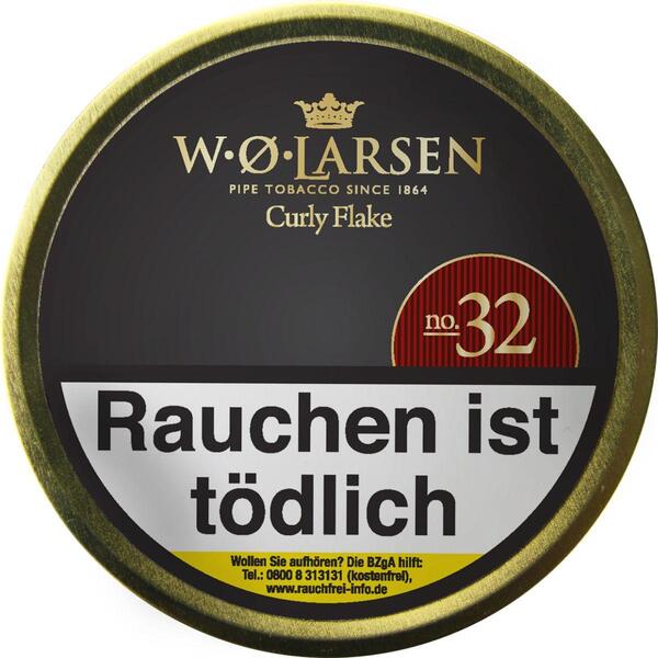 W.O. Larsen Curly Flake No. 32 Pfeifentabak 1 x 50g Krüll W.O. Larsen Curly Flake No. 32 Pfeifentabak 1 x 50g Krüll