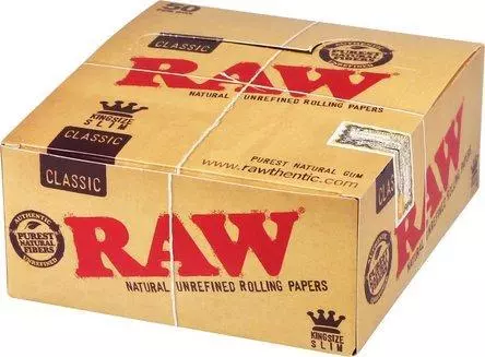 RAW Classic Kingsize Slim Zigarettenpapier 50 x 32 Blättchen