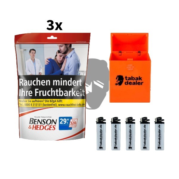 3x Benson & Hedges Tabak 135g