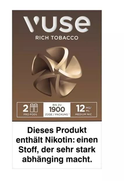 Vuse Pro Caps Rich Tobacco 12mg/ml 1 x 2 Caps