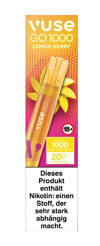 Vuse GO 1000 (Pen) Lemon Berry 20mg