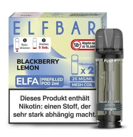 ELFBAR Elfa Pod Blackberry Lemon 20mg/ml