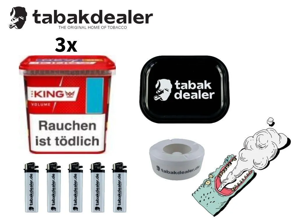3x King Red Volumentabak 280g