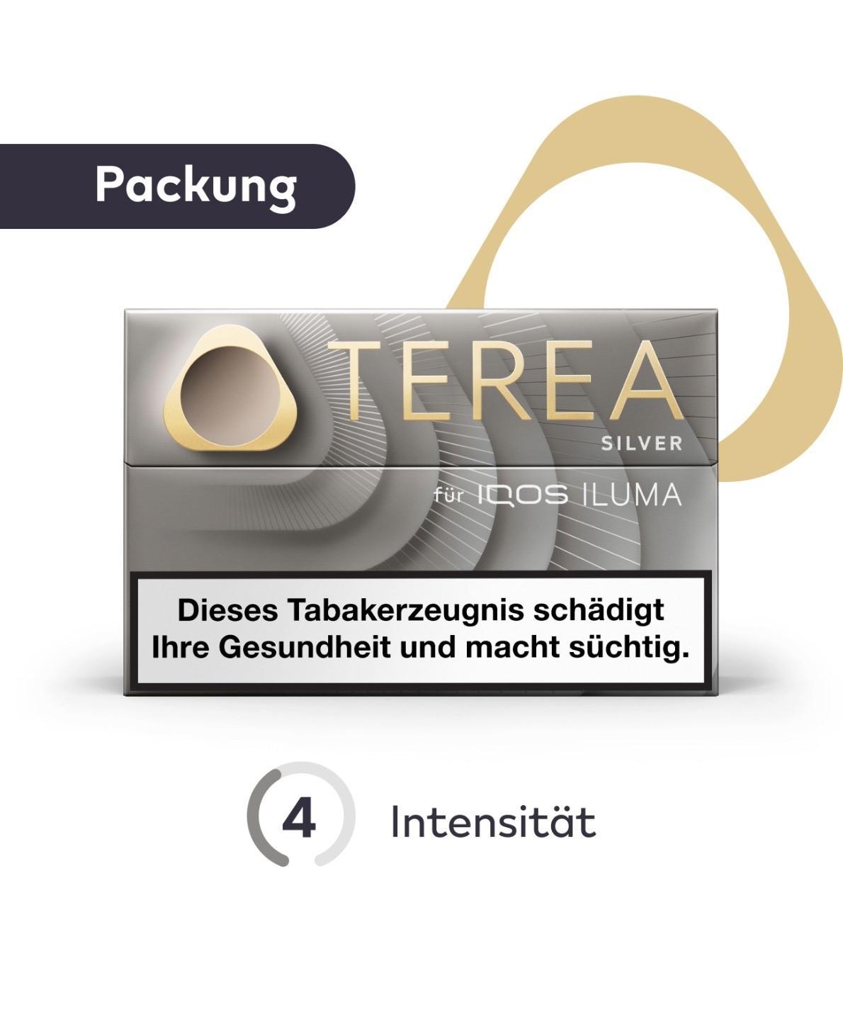 Terea Silver Tabaksticks Packung Terea Silver Tabaksticks Packung