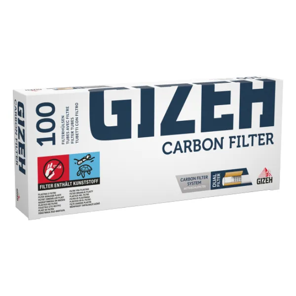 GIZEH Carbon Filter Hülsen 10 x 100 Stück