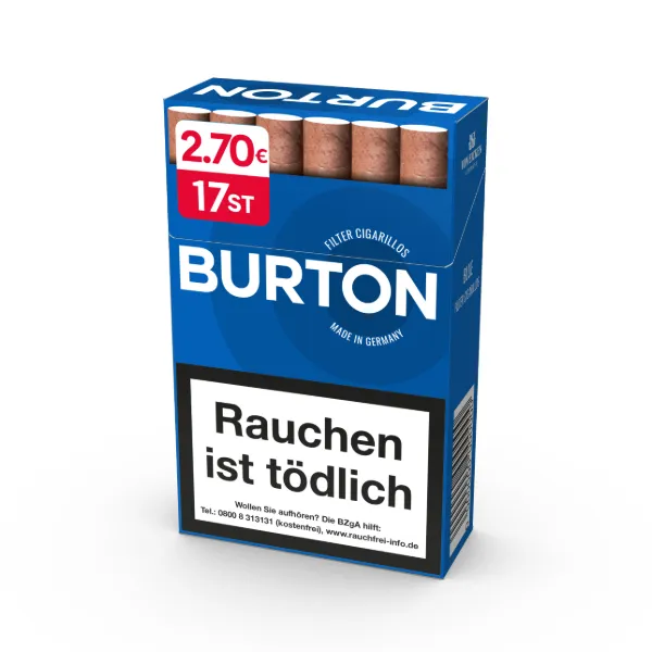 Burton Filter Cigarillos Blue 10 x 17 Zigarillos