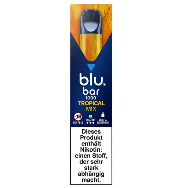 blu bar Tropical Mix E-Shisha 18mg/ml Nikotin