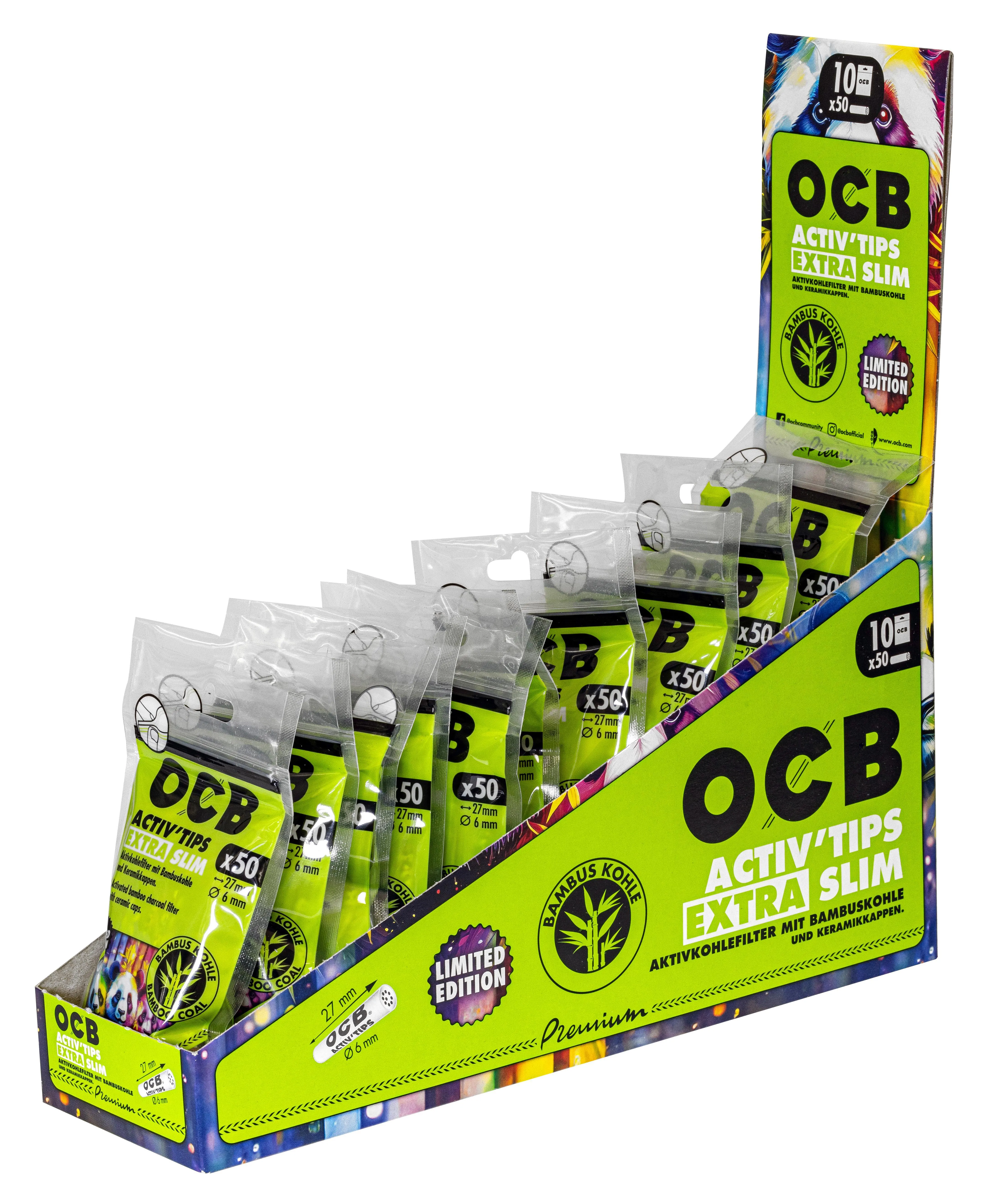 OCB Activ Tips Extra Slim Bamboo 6 mm